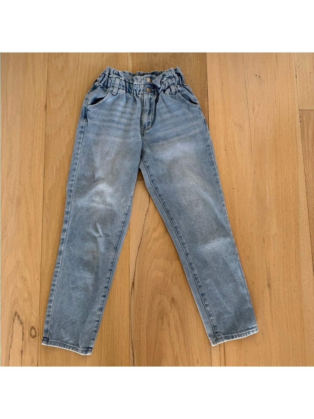 PacSun Mom Jean Light Wash Paperbag Jeans Size 24